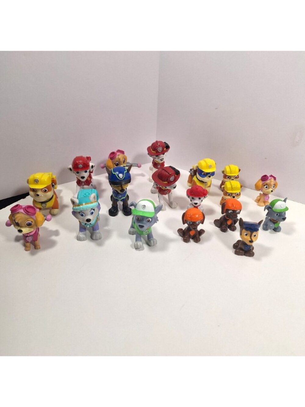 Paw Patrol Action Figures Chase Marshall Skye Rocky Rubble Everest Zuma 18 Lot - Picture 11 of 13